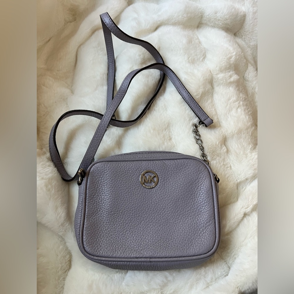 Lilac mini MK crossbody bag